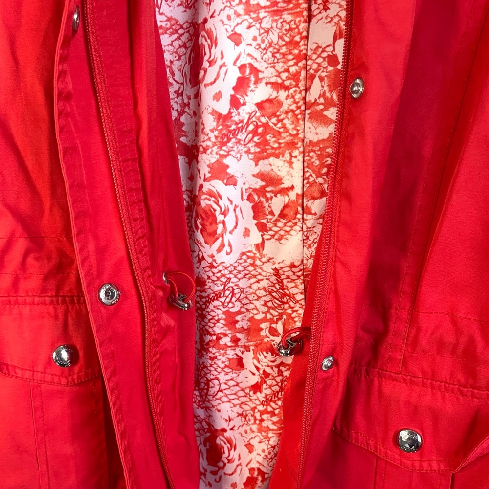 Guess Red Zip-Up Jacket - Picture 4 of 6